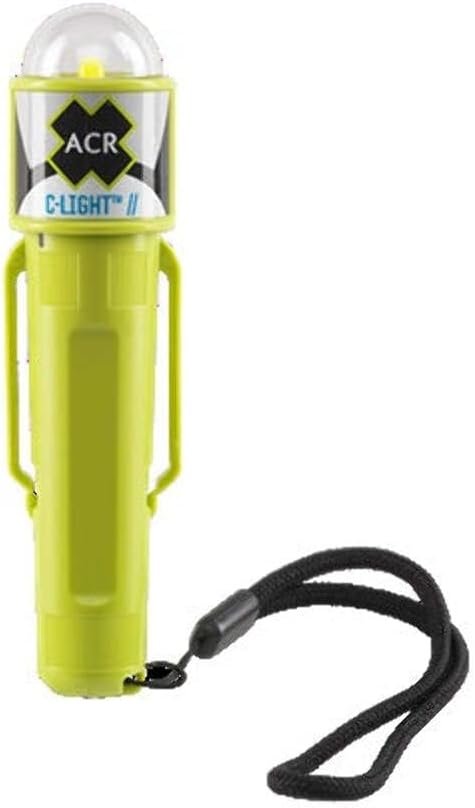 ACR C-Light LED PFD Vest Light with Clip – Marine Safety Visibility Light for Personal Flotation Devices