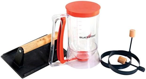 North Atlantic Imports 1543 Grill & Griddle Breakfast Kit – Batter Dispenser, Rings, and Cooking Accessories Set - Image 11