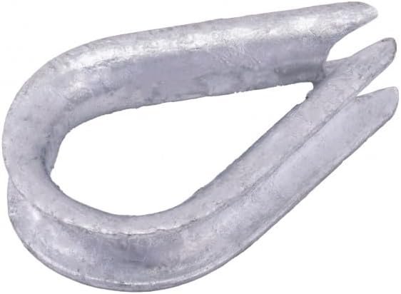 Whitecap S1540P Galvanized Rope Thimble – 3/8in Rope Protection Insert for Rigging and Cable Assemblies - Image 2