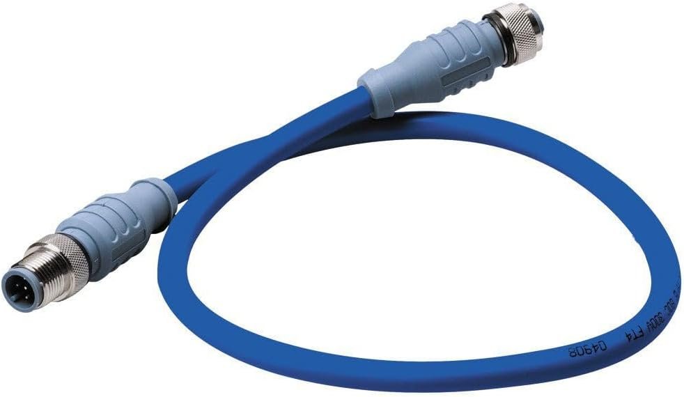 Maretron DMDB1DF-0.5 Double-Ended Cordset – 0.5 Meter NMEA 2000 Mid Cable – Blue Marine Network Connector