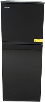 Everchill 10.7 cu ft 12V Refrigerator – Two-Door RV Refrigerator with Compressor Cooling and Black Finish