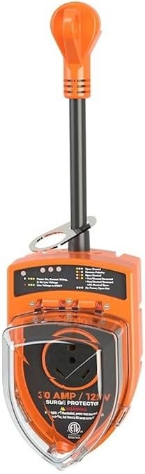 Arcon 19758 Surge Protector – 30 Amp 120V RV Power Protector with cETL Certification and Weather-Resistant Housing