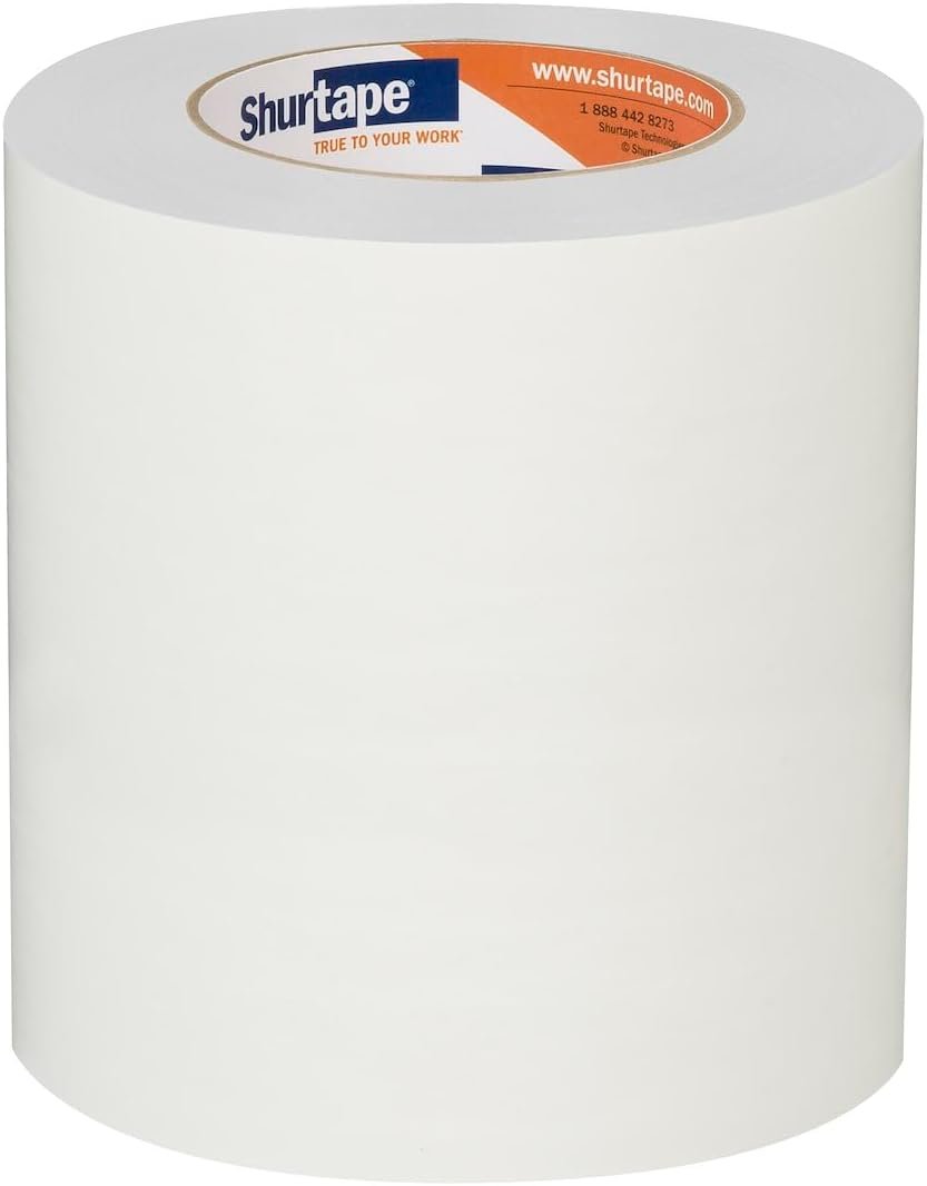 Shurtape PE 900 Surface Protection Film – 144mm x 55m White Polyethylene Protective Film, 6 Roll Case