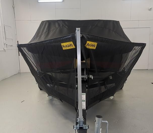 RockGard 741720 Large V-Front Boat Shield – 39in Bow Height Protection for 10ft Trailer Span Boat Applications - Image 2