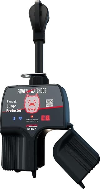 Hughes Autoformers PWD50W Power Watchdog 50 Amp Surge Protector – WiFi RV Power Monitoring with Replaceable Surge Module