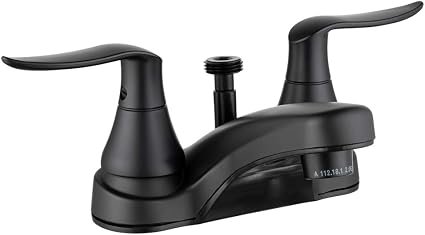 Dura Faucet DFPL720LHS Lavatory Faucet – Brushed Satin Nickel Finish, Dual Lever Handles, RV Bathroom Sink Mount