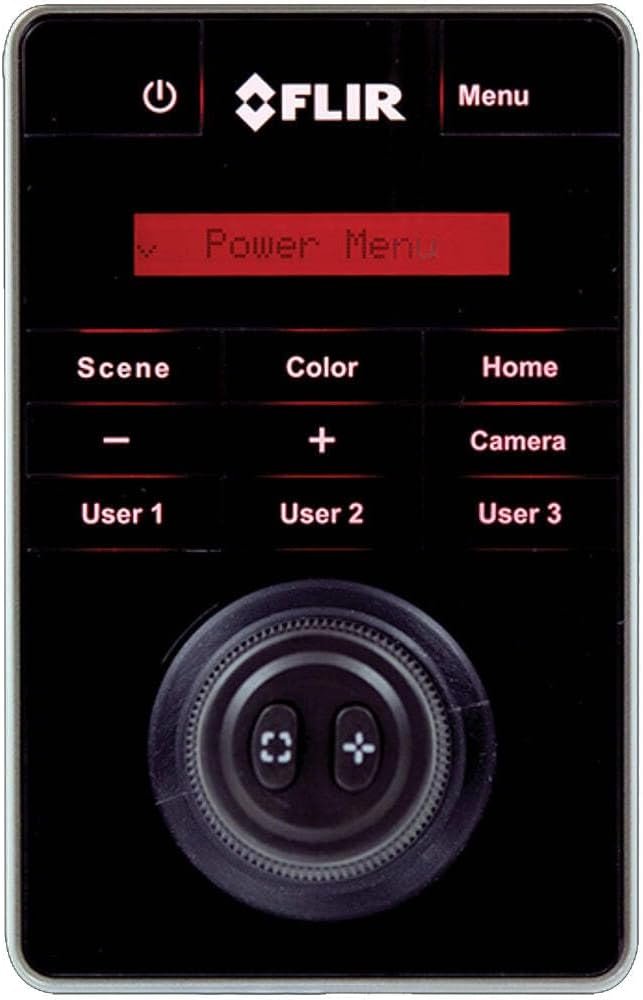 FLIR 500-0389-00 Joystick Control Unit M400 – IPX6 Marine Camera Controller with Heated LCD and Ethernet Connectivity