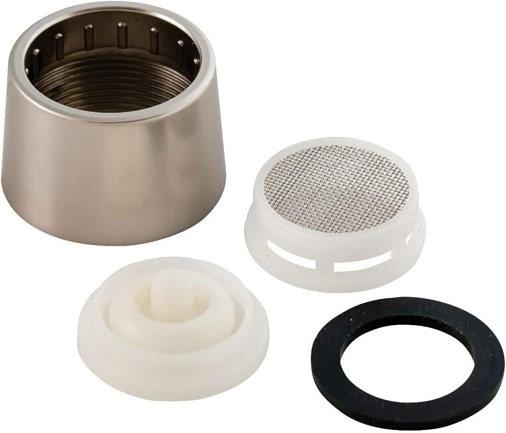 Empire Brass CRD-SPTAER-N Spout Aerator Kit – Brushed Nickel Faucet Aerator Replacement for Kitchen & Lavatory Faucets – 5 x 1 x 1 in