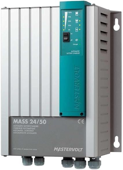 Mastervolt Mass 24/50-2 Battery Charger – 24V Output, 50A Dual Output Charging, DNV Certified Marine Charger