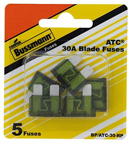 Bussmann BP/ATC-30-RP ATC Blade Fuse Pack – 30A Automotive Circuit Protection with Fast Replacement 5-Pack - Image 2