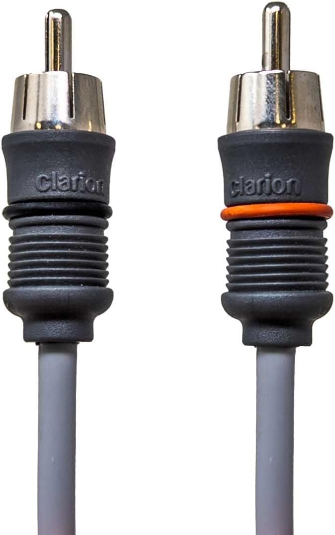 Clarion CMCGRYAIC218 Marine Audio Interconnect Cable – 18ft Twisted-Pair RCA Design with Molded Connectors - Image 2