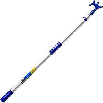 Camco 41912 Telescoping Boat Hook Handle – Adjustable 3ft to 6ft Aluminum Pole with Ergonomic Grip