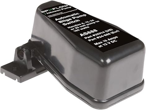 Johnson Pump 26014 Mechanical Float Switch – 15 Amp Automatic Bilge Pump Control Switch