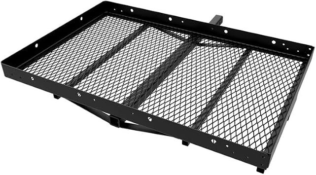 Pro Series 1040100 Solo Cargo Carrier – Hitch Mounted Steel Cargo Basket for Travel and Utility Storage