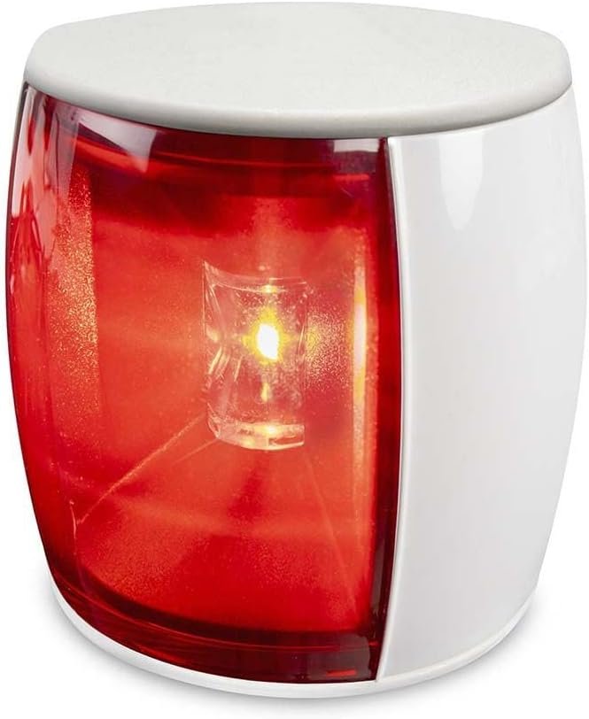 HELLA Marine 17460011 NaviLED PRO Port Navigation Lamp – 2NM Visibility – White Shroud Marine LED Light