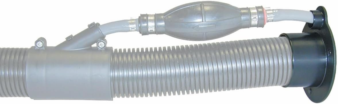 T-H Marine RFFHP1DP Outboard Rigging Flange – Black Polypropylene for 2 in Rigging Hose with Separate Fuel Hose Port - Image 4