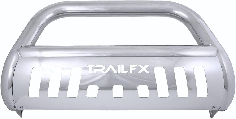 TrailFX B0045S Bull Bar – 3in Polished Stainless Steel Round Tube – Fits 2024-2025 Toyota Tacoma with Light Mount Provisions - Image 3