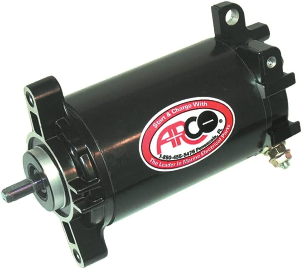 ARCO Marine 5363 Outboard Starter – Marine Engine Starting Motor Replacement for Compatible Outboard Applications