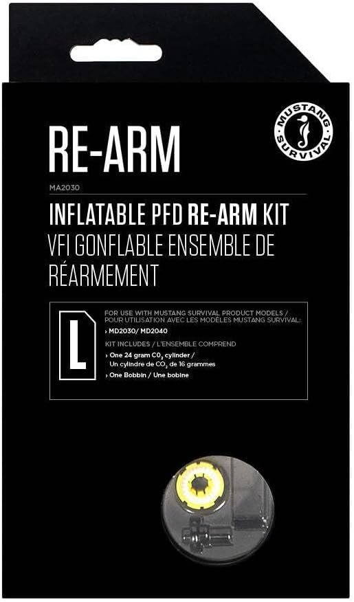 Mustang Survival MA20300 Re-Arm Kit L – 24g Hydrostatic Recharge Kit for HIT Inflatable PFD Systems