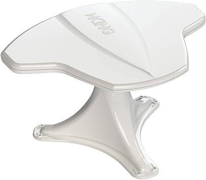 KING OA8500 HDTV Antenna with Mount and Signal Finder – White Directional Digital TV Antenna for RV Use