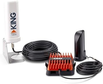 KING KX3000 ExtendGo Portable Cellular Booster – Mobile Signal Enhancement System for RVs, Vehicles and Remote Travel