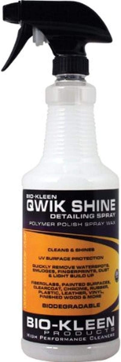 Bio-Kleen M00907 Qwik Shine – 32 oz Spray Detailer and Surface Gloss Enhancer for RV and Marine Finishes