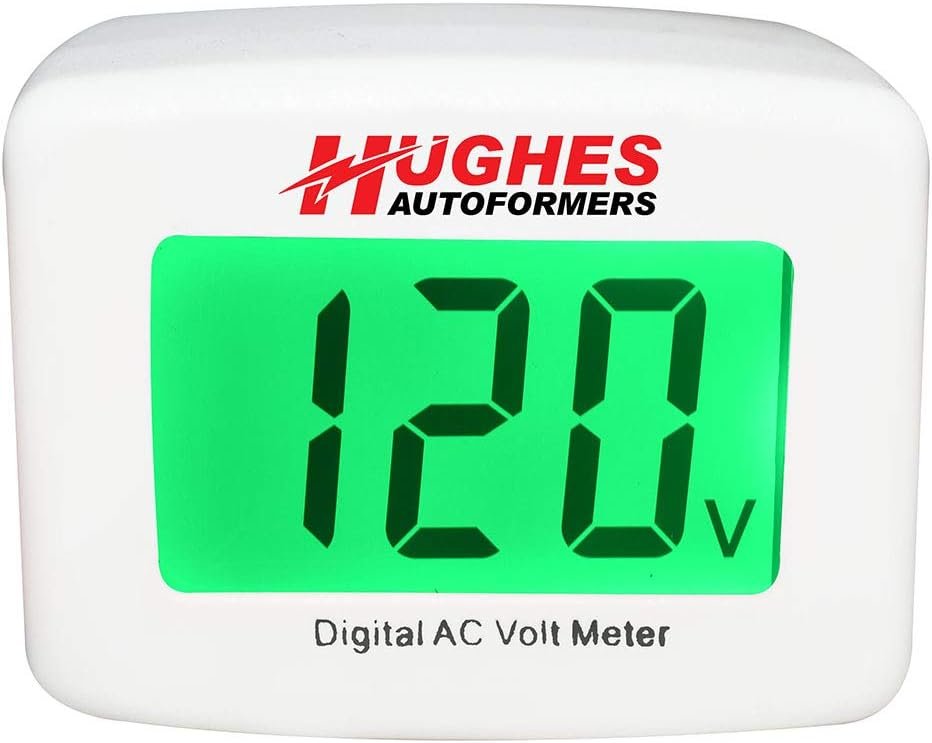 Hughes Autoformers DVMDUAL Dual Color LED Digital Voltmeter – Real-Time AC Voltage Display for RV Electrical Systems