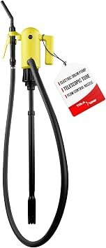 Tera Pump 20079 TREDRUME Electric Drum Pump – Powered Transfer Pump for 15 to 55 Gallon Fuel and Utility Drums