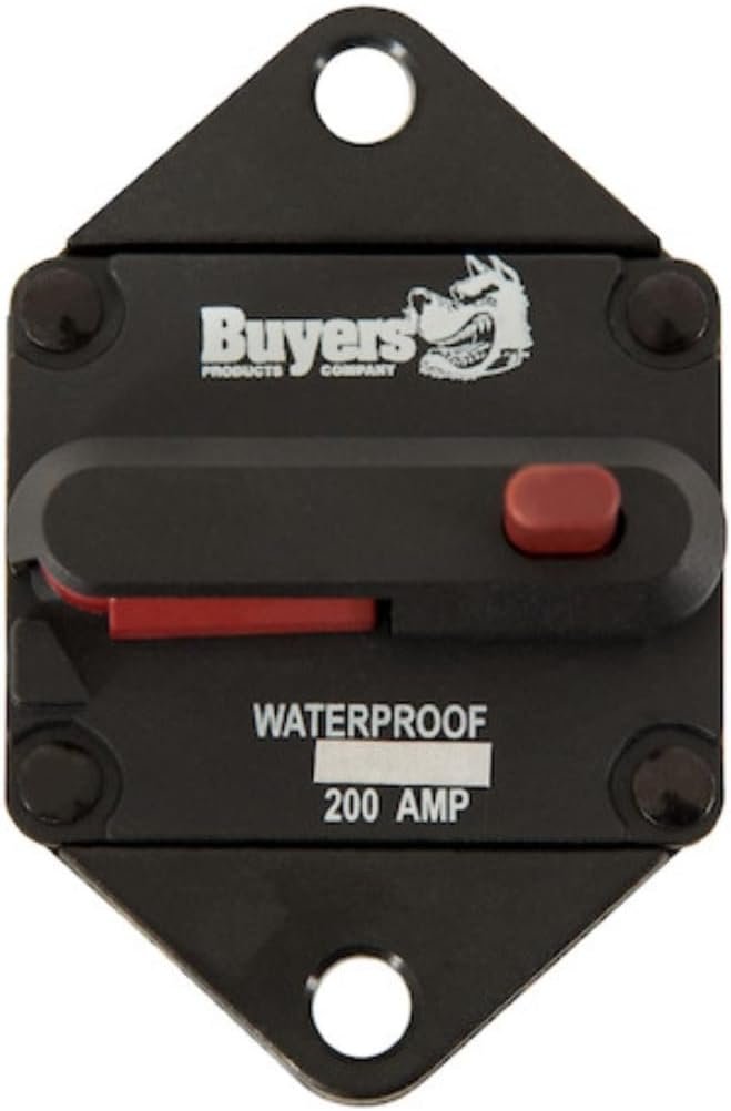 Buyers Products CB152PB Push-to-Trip Circuit Breaker – 150 Amp Manual Reset Surface Mount Electrical Protection - Image 3