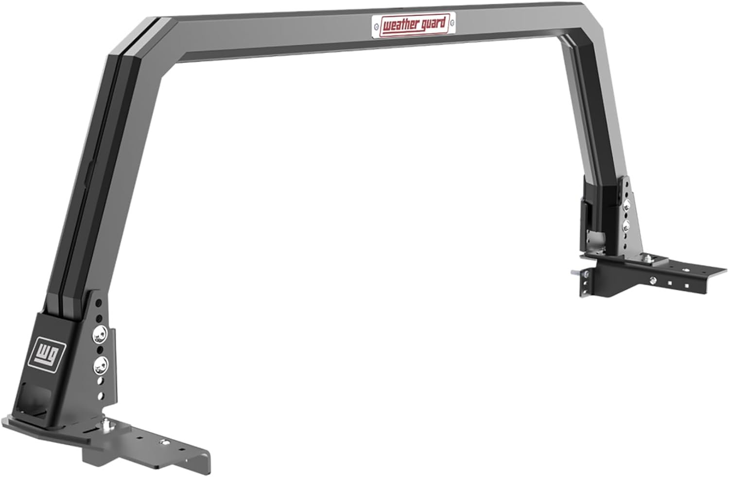 Weather Guard 119-0-04 Open Frame Aluminum Headache Rack – Bright Aluminum Cab Protector – Full-Size Pickup Trucks