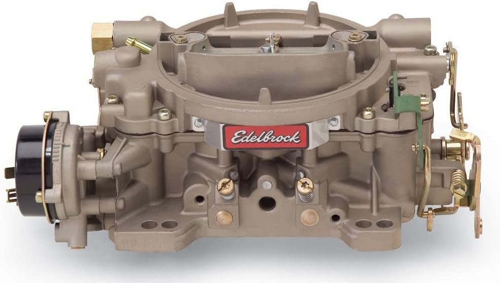 Edelbrock 1410 Marine 750 CFM Carburetor – Electric Choke Square-Bore Aluminum 4-Barrel with Zinc-Dichromate Finish