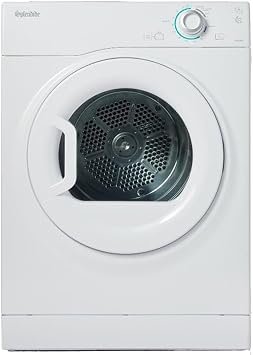 Westland Splendide DV6500X Vented Dryer – 120V White Compact RV Dryer with Stainless Steel Drum