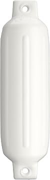 Polyform 45162056 Twin Eye Fender – 4.5in x 15.5in Marine Boat Fender with Compact Dock Protection Design