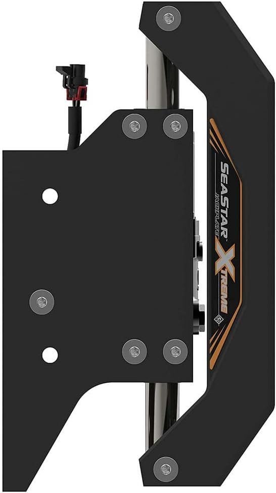 SeaStar JP5080X Xtreme Hydraulic Jack Plate – 8in Setback Outboard Lift with Hydraulic Height Adjustment System