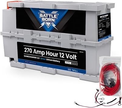 Battle Born BBGC3IH LiFePO4 Battery – 270Ah 12V Heated GC3 Battery, Internal Heating and Bluetooth Monitoring