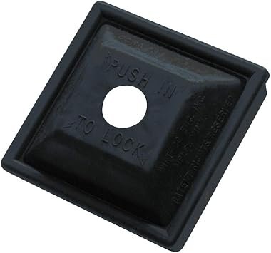 WirthCo 30000 RV Locking Bumper Plug – 4in Standard Bumper Fit – Thermoplastic Rubber Black End Cap
