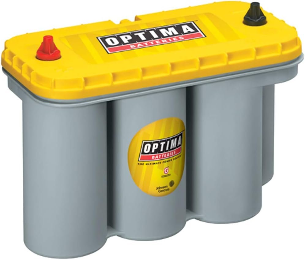 Optima YellowTop D31T AGM Battery 8050-160 – Group 31 Dual-Purpose Deep Cycle Battery for High Accessory Loads