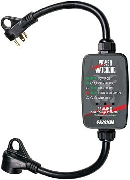 Hughes Autoformers PWD30 Power Watchdog Smart RV Surge Protector – 30 Amp Service with Bluetooth Monitoring