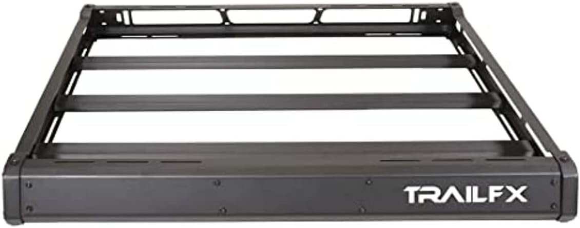TrailFX JRB001T Aluminum Basket Rack – Textured Black Cargo Rack – Fits Jeep Wrangler JL and Gladiator JT Hardtops - Image 6