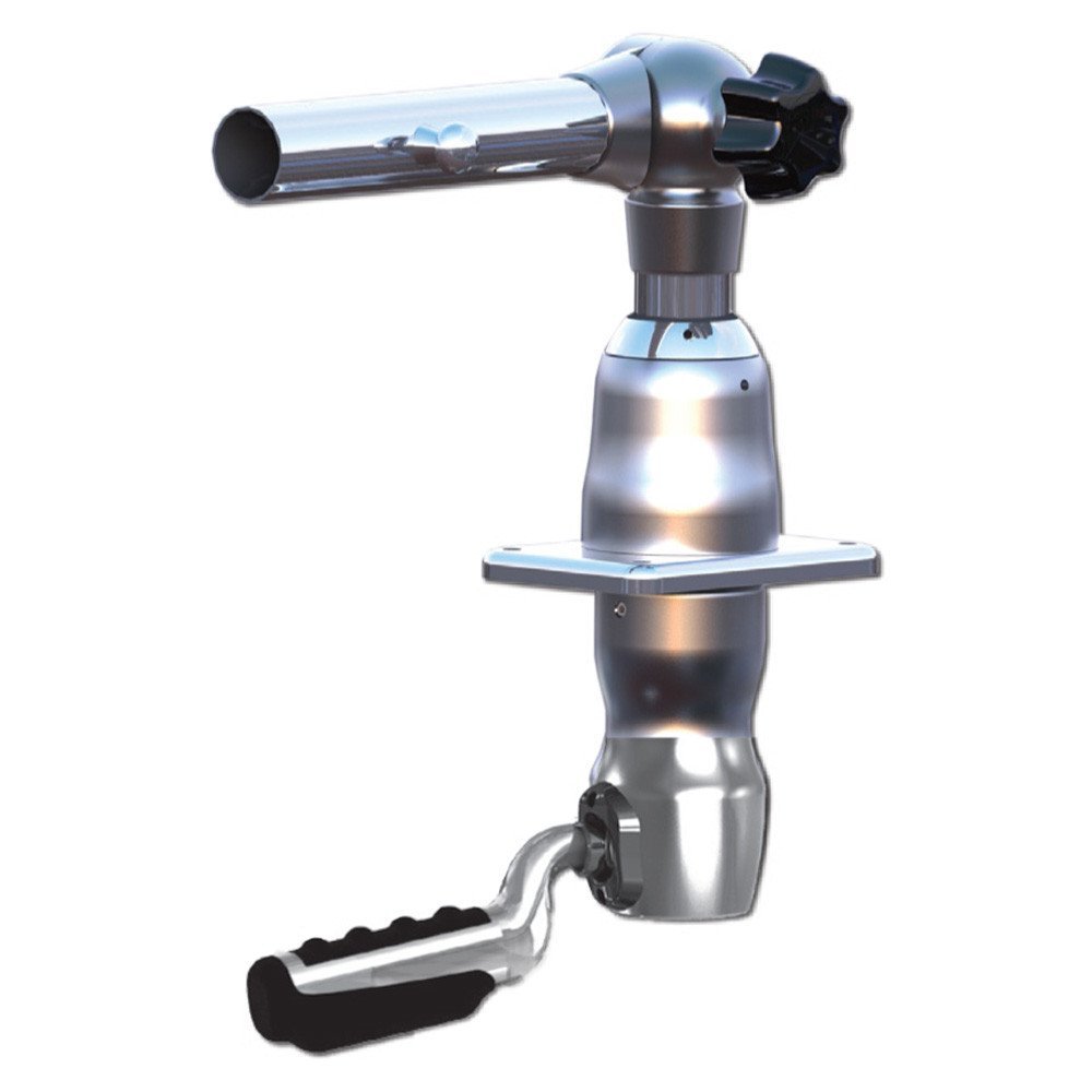 TACO Marine GS-2801 Adjustable Outrigger Mount – 30° Offset Stainless Steel Mounting System - Image 2