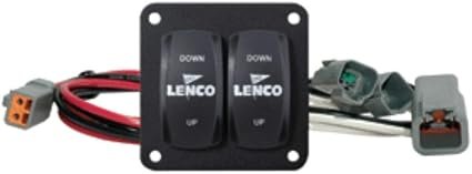 Lenco 10222211D Double Rocker Trim Tab Switch Kit – Deutsch Connectors, 36in Pigtail, Single Actuator Systems