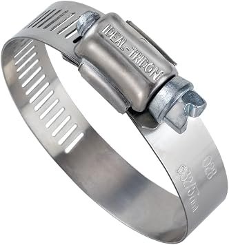 Ideal-Tridon 5220051 Worm Drive Hose Clamp – SAE Size 20, 1/2in Stainless Band, 13/16in to 1-3/4in Clamp Range