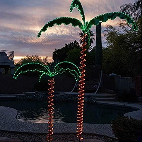 Faulkner 20522 7ft LED Palm Tree Yard Light – 120V Outdoor Decorative Light with Illuminated Tropical Design - Image 5