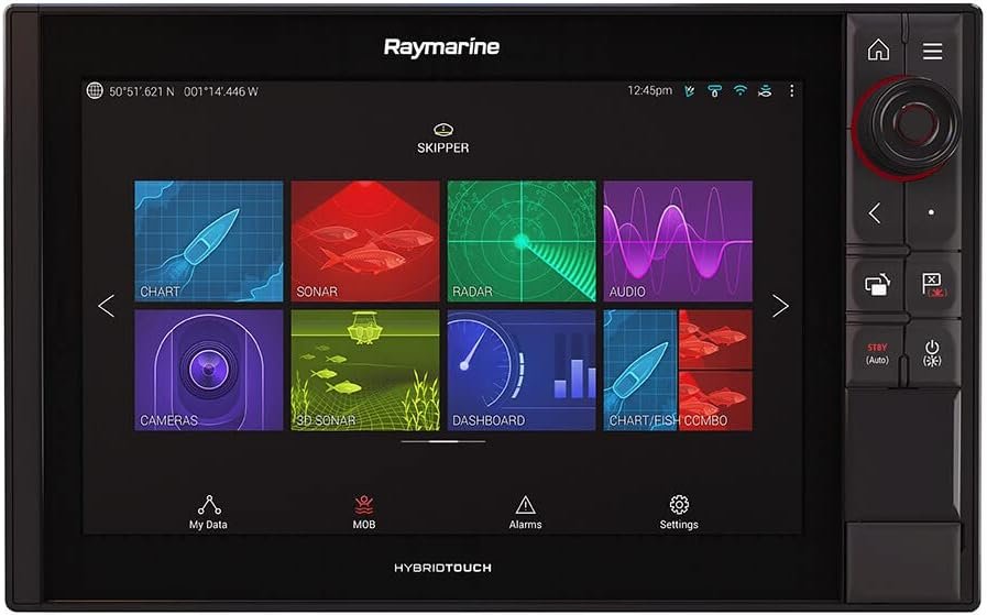 Raymarine Axiom Pro 12 RVX 7037200NAG Multifunction Display – 12.1in Chartplotter with RealVision 3D and Navionics+ North America