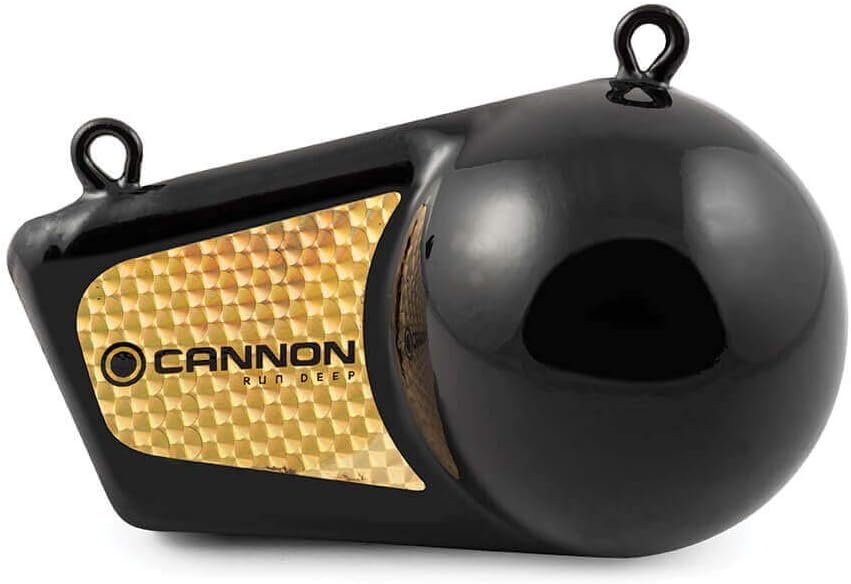 Cannon 2295184 Flash Weight 10lb Trolling Weight – Vinyl-Coated Downrigger Weight with Reflective Prism Tape Fin - Image 2