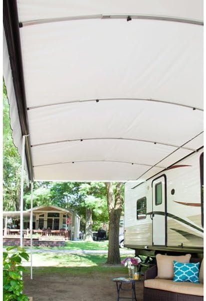 Lippert V000334865 Destination Roller Shade Fabric – 16 ft Blue Fade to Black RV Awning Replacement Roll for Solera Systems - Image 3