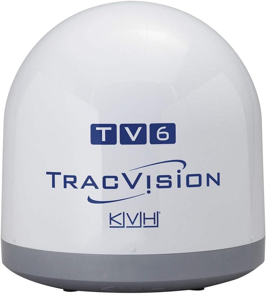 KVH Industries 10371 TracVision TV6 Empty Dome and Baseplate – Replacement Marine Antenna Housing Assembly