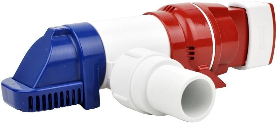Rule LP900S LoPro 900 Automatic Bilge Pump – 900 GPH Low-Profile Marine Pump with Integrated Electronic Sensor
