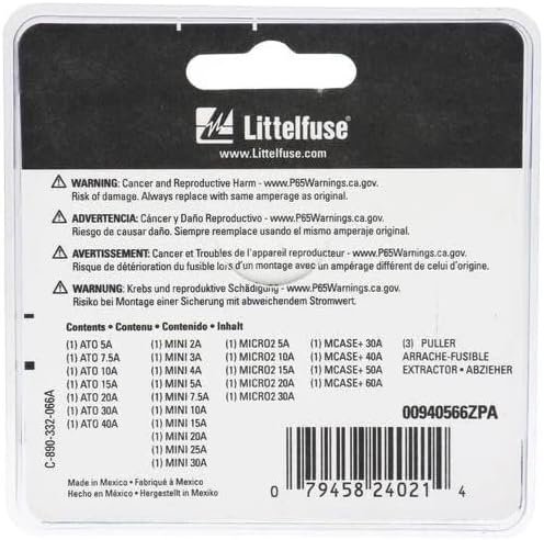 Littelfuse 0940566ZPA Fuse Assortment Kit – Automotive Circuit Protection Selection with Organized Storage - Image 2
