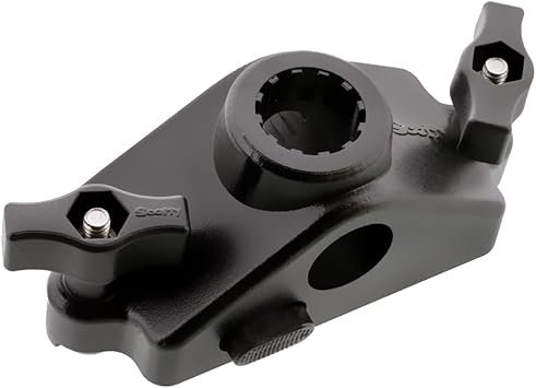 Scotty 343BK Locking Gunnel Track Mount – Adjustable Track System Mount with Secure Locking Mechanism